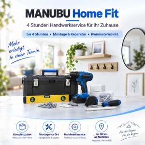 MANUBU Home Fit – 4 Stunden Handwerkservice für Ihr Zuhause