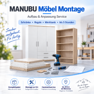 MANUBU Möbel Montage – Aufbau & Anpassung Service