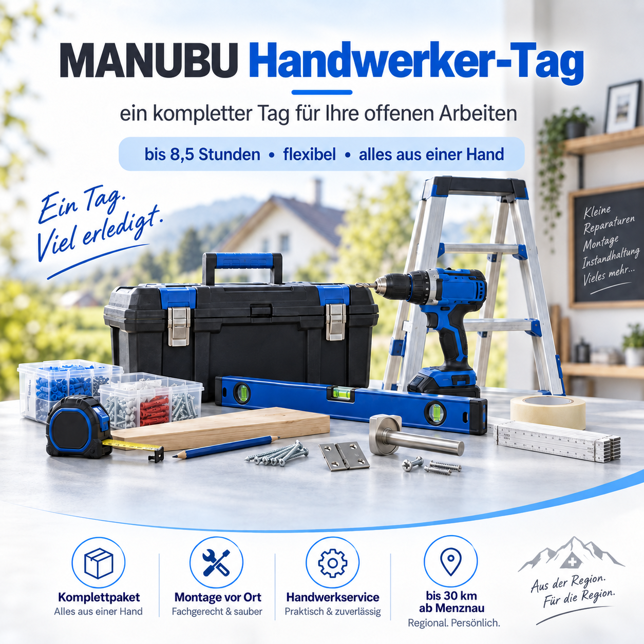 MANUBU Handwerker-Tag – ein kompletter Tag für Ihre offenen Arbeiten