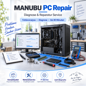 MANUBU PC Repair – Diagnose & Reparatur Service