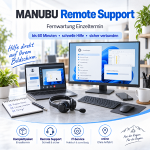 MANUBU Remote Support – Fernwartung Einzeltermin